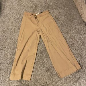 Wide leg, women’s, brown jeans